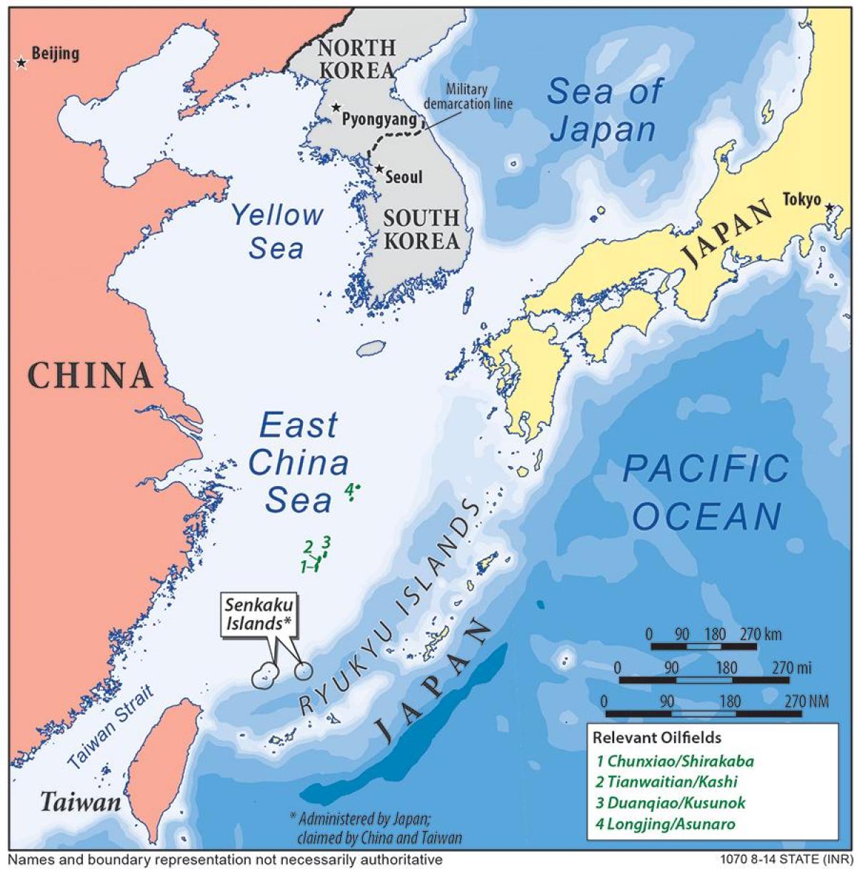 térkép kelet-Kínai-tenger