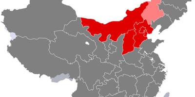 Térkép észak-Kína