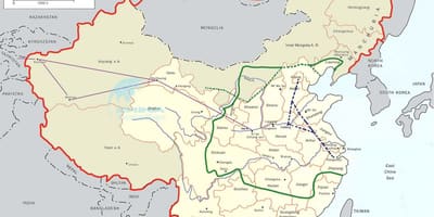 Térkép a Kínai grand canal
