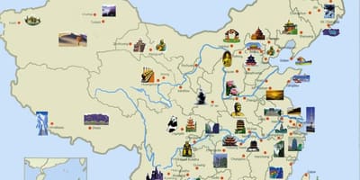 Turista térkép Kína