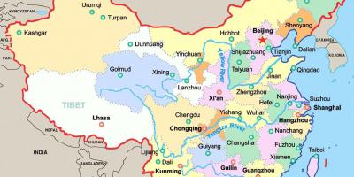 Kína térképen