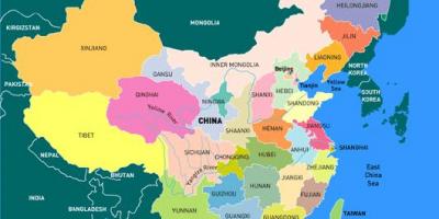 Kína térkép tartományok