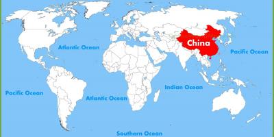 Világ térkép Kína